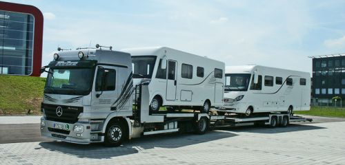 Fahrzeugtransport für die Hymer GmbH & Co. KG